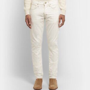 Tom Ford Slim Fit White Jeans